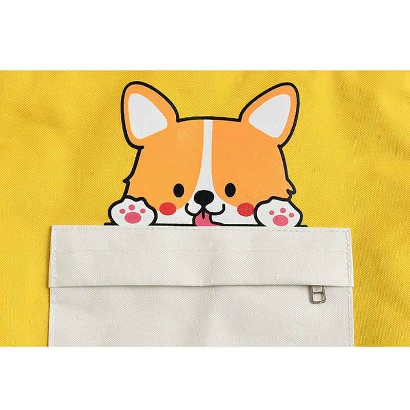 Canvas Crossbody Tote – Shiba Inu Bag with Multiway Carry Style