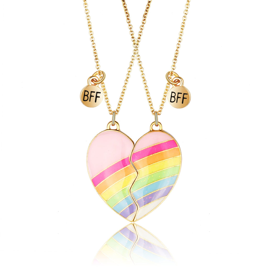 Children's Good Friend Magnetite Love Alloy Dripping Oil Necklaces
